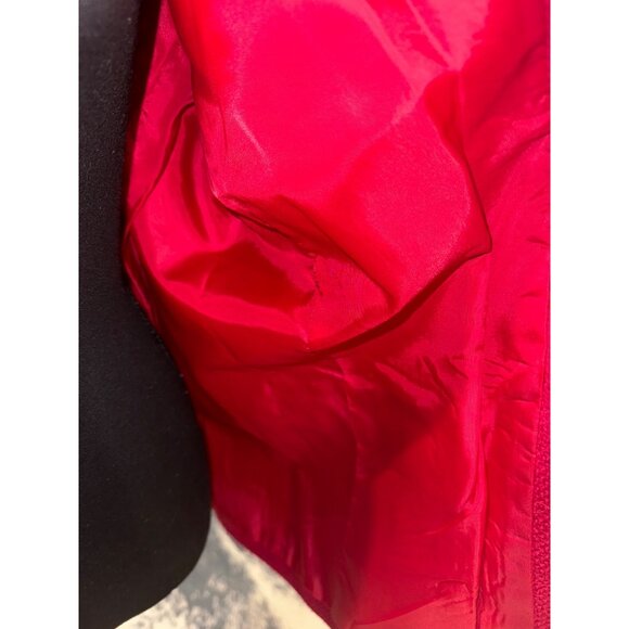 Tribeca Studio Red Blazer Jacket Sz 14 Linen Cotton Blend Sustainable Officewear - Picture 9 of 9